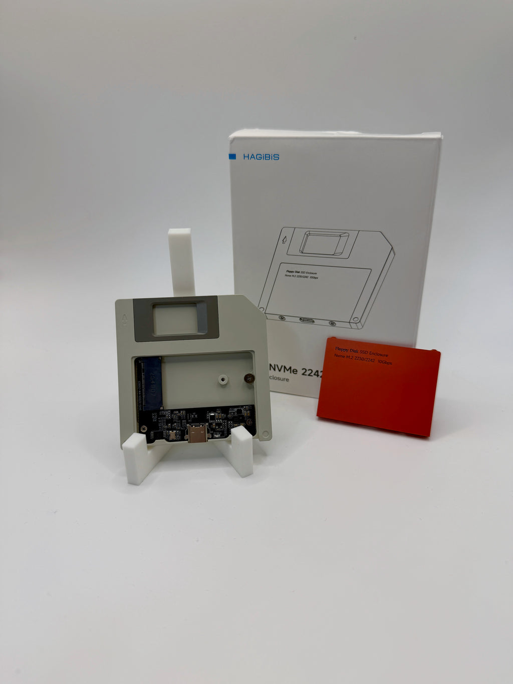 Hagibis Floppy Disk SSD-Gehäuse – M.2 NVMe 2242/2230