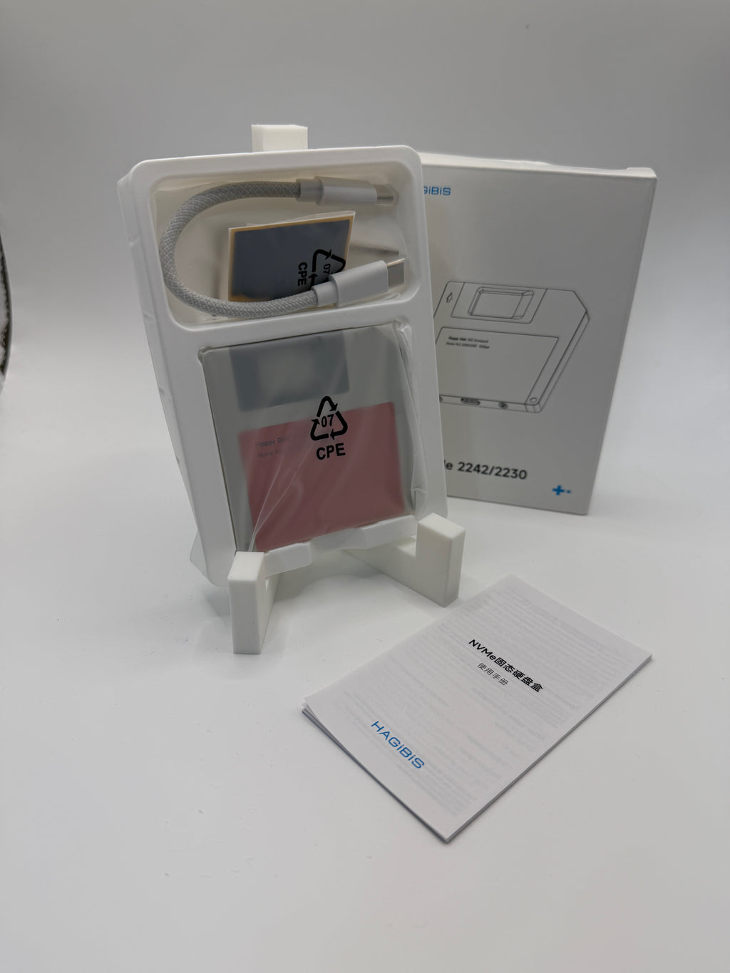 Hagibis Floppy Disk SSD-Gehäuse – M.2 NVMe 2242/2230